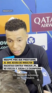 Mbappé pide que Prestianni, al que acusa de insultos racistas contra Vinicius, no vuelva a jugar la Champions