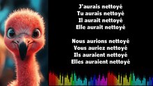 ♫ Apprendre la conjugaison en chantant ♫  I NETTOYER I Conditionnel Passé_