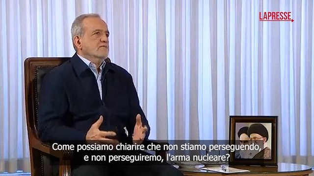 Iran, il presidente Pezeshkian: Non perseguiamo l'arma nucleare