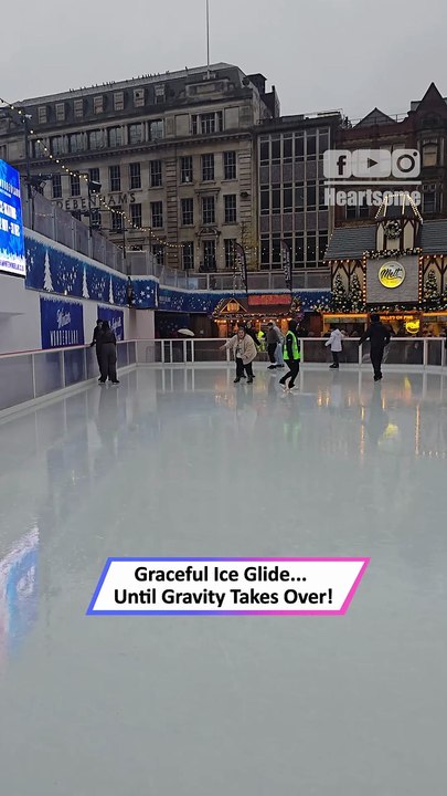 Confident Ice Entrance Turns Into Instant Skating Fail|| Heartsome 💖