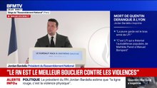 "Le président de la République a une responsabilité morale et politique dans l'institutionnalisation de l'ultragauche et de l'extrême gauche, notamment à l'Assemblée nationale", estime Jordan Bardella
