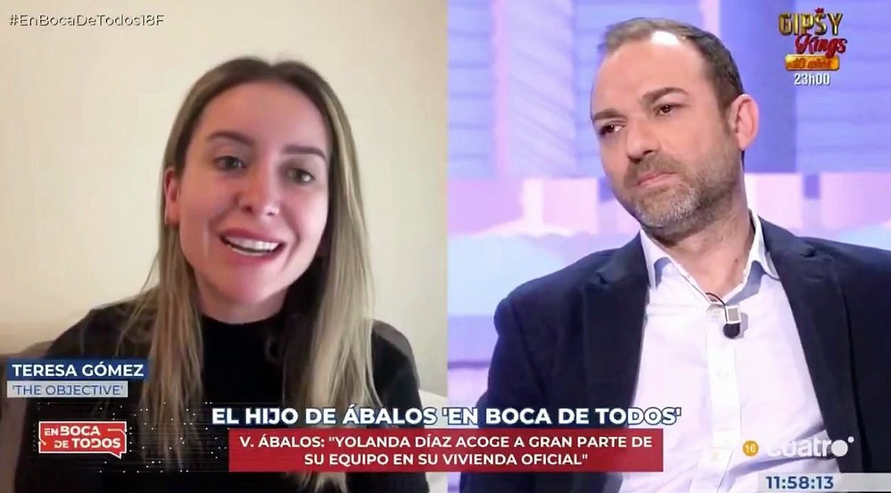 Teresa Gómez masacra al hijo de Ábalos: "Tu padre, que acabará condenado, estuvo con prostitutas"
