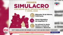 Hoy habrá simulacro por sismo en la CDMX y Edomex | DPC con Paola Rojas