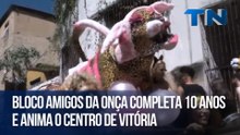 Bloco Amigos da Onça completa 10 anos e anima o Centro de Vitória