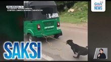 Asong nakatali sa isang tricab, nakaladkad | Saksi