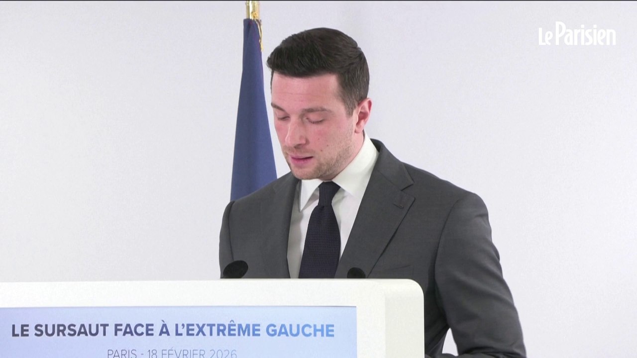 Mort de Quentin Deranque : Bardella accuse la Jeune Garde d'être le « bras armé de LFI »