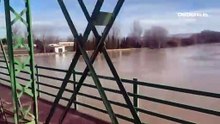 Zaragoza y los municipios ribera abajo del Ebro siguen vigilantes a las motas ante un río que continuará en niveles altos