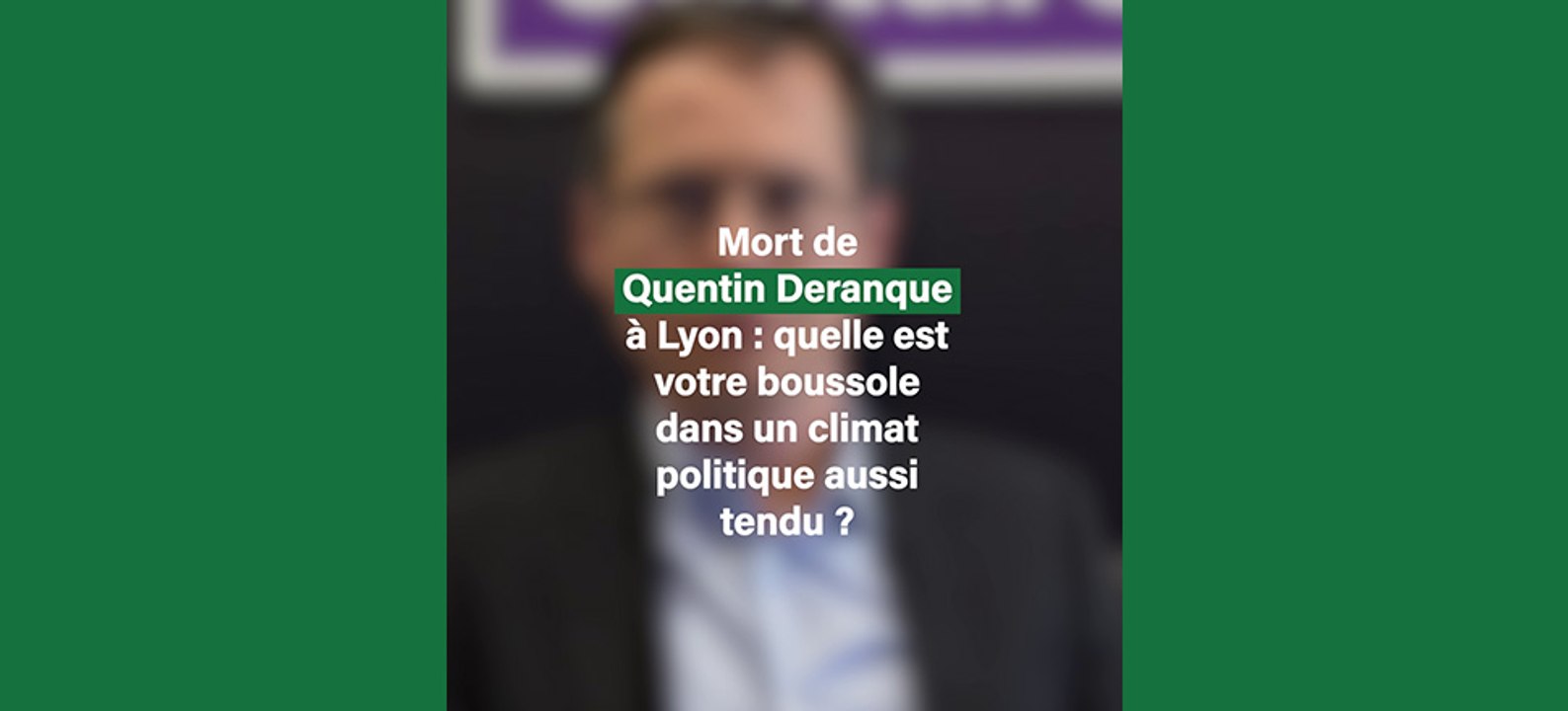 "Mort de Quentin Deranque à Lyon : quelle boussole dans un climat aussi tendu ?", Jean Leymarie