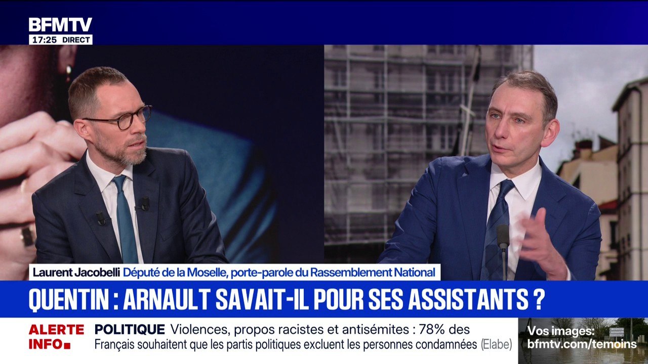 Mort de Quentin Deranque: "Raphaël Arnault est le chef d'une milice", estime Laurent Jacobelli, député RN