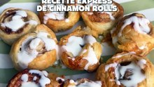 Recette facile de CINNAMON ROLLS EXPRESS (je suis officiellement obsédée) 🤍🥹