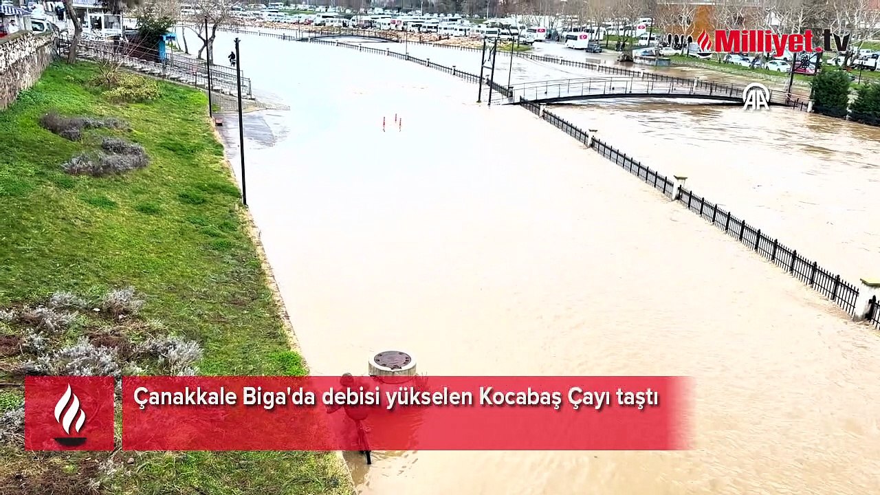 Çanakkale’de sel alarmı! Kocabaş Çayı taştı, ekipler teyakkuz halinde