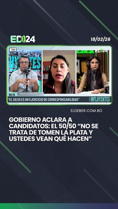Gobierno aclara a candidatos: El 50/50 “no se trata de tomen la plata y ustedes vean qué hacen”