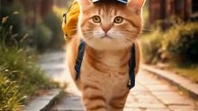 The Little Tabby’s Big School Adventure 🐾🎒