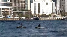 Cargo ship narrowly misses jet skier in San Diego Bay