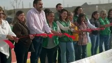 🌳🏗️ El alcalde de Monclova, Carlos Villarreal Pérez, realizó la entrega de la primera etapa de remodelación del área verde en la colonia Los Álamos, espacio que fue dignificado para beneficio de las familias del sector.