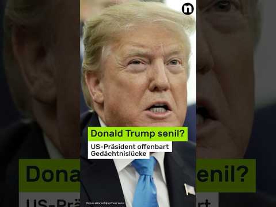 Donald Trump senil?: Kandidat für Wahl vergessen - US-Präsident offenbart Gedächtnislücke