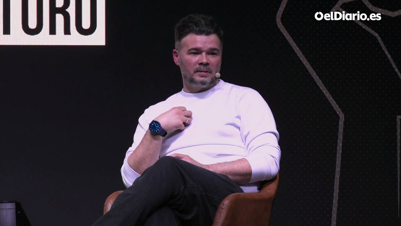 Rufián defiende la convergencia de Podemos con el resto de partidos de izquierda: "Quien crea que esta gente sobra se equivoca"