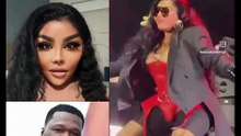 #50Cent took to social media to react to a clip of #LilKim performing 👀