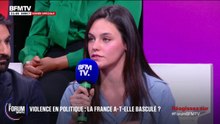 FORUM BFM - Mort de Quentin: "Il y a toujours eu des affrontements idéologiques, mais jamais une telle violence", assure Élisa, membre de l'UNI