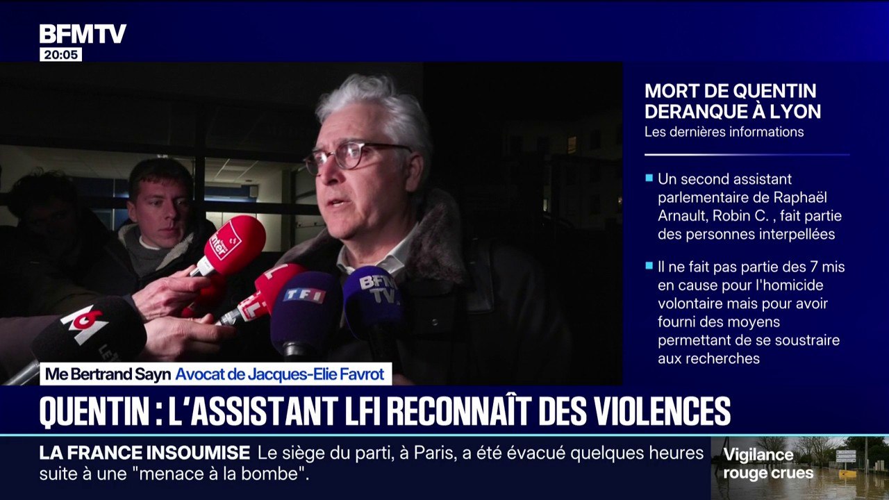 Mort de Quentin: l'avocat de Jacques-Elie Favrot assure que son client "est dévasté"
