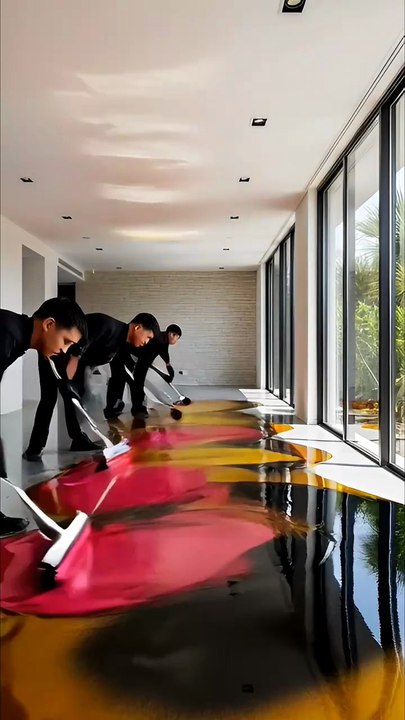 Luxury Epoxy Floor Digging & Flush Bathtub Installation | #satisfying  Room #transformation 8K