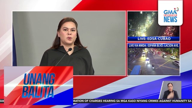 VP Duterte, nagdeklarang tatakbo sa pagka-pangulo sa 2028 | Unang Balita