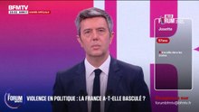 "Je suis en colère quand vous parlez: la politique est responsable de la mort de Quentin, parce que vous ne savez montrer que la violence", assure Josette, qui travaille dans les écoles
