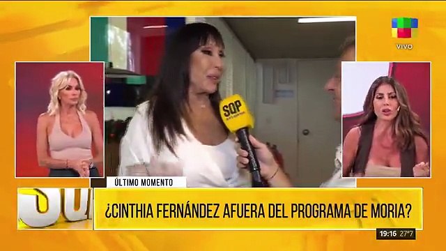 Moria Casán habría echado a Cinthia Fernández de su programa en El Trece