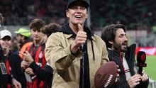 Tom Brady ospite d'onore di Milan-Como: in campo con Ibra