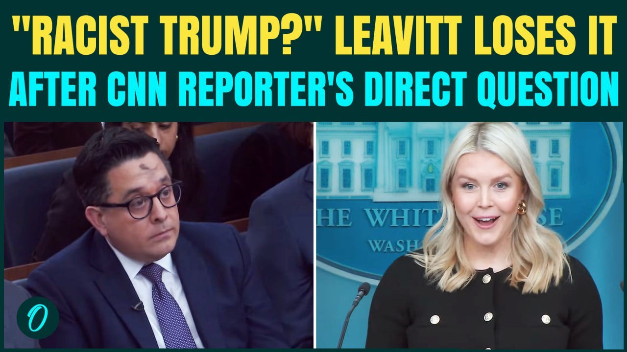 ‘Racist’ Trump Question Sparks Fury | CNN Reporter vs Karoline Leavitt in BIG White House Clash