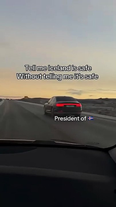 Where else in the world would you see this_ #iceland #safe #president #relatable