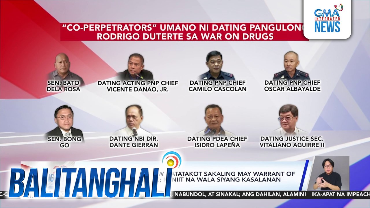 Sen. Bong Go, hindi raw natatakot sakaling may warrant of arrest siya mula sa ICC; iginiit na wala siyang kasalanan | Balitanghali