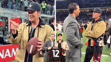 Zlatan Ibrahimovic y el Milan reciben la grata sorpresa de Tom Brady en San Siro