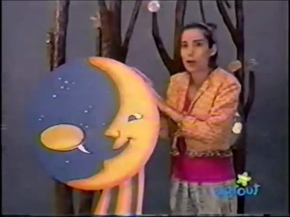 PBS Kids Sprout - The Good Night Show - Moonbeam Wheel Stretch Bath With Melanie (2005) (VHS Tape Version)
