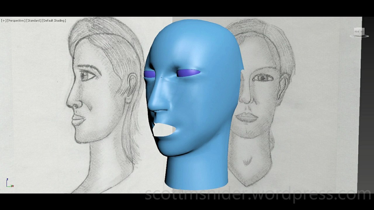 Treliving: 3DS MAX Practice Polygon Modeling Head Model Video #56 (02-19-2026)