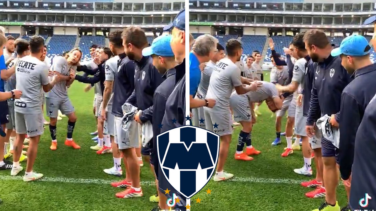 Sergio Canales recibe tremendo jalón de pelo como regalo de cumpleaños en el entrenamiento con Rayados