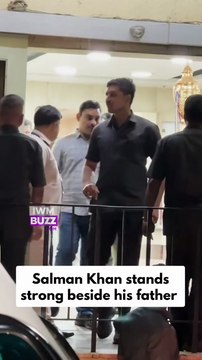 Late-night hospital visit: Salman Khan by his father Salim Khan’s side