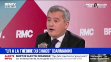 Gérald Darmanin souhaite "une peine d'inéligibilité" pour "des gens condamnés pour violences physiques en lien avec des violences en réunion"