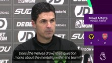 Arsenal players need to 'take the heat' after Wolves draw - Arteta