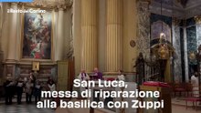 San Luca, messa di riparazione alla basilica con Zuppi