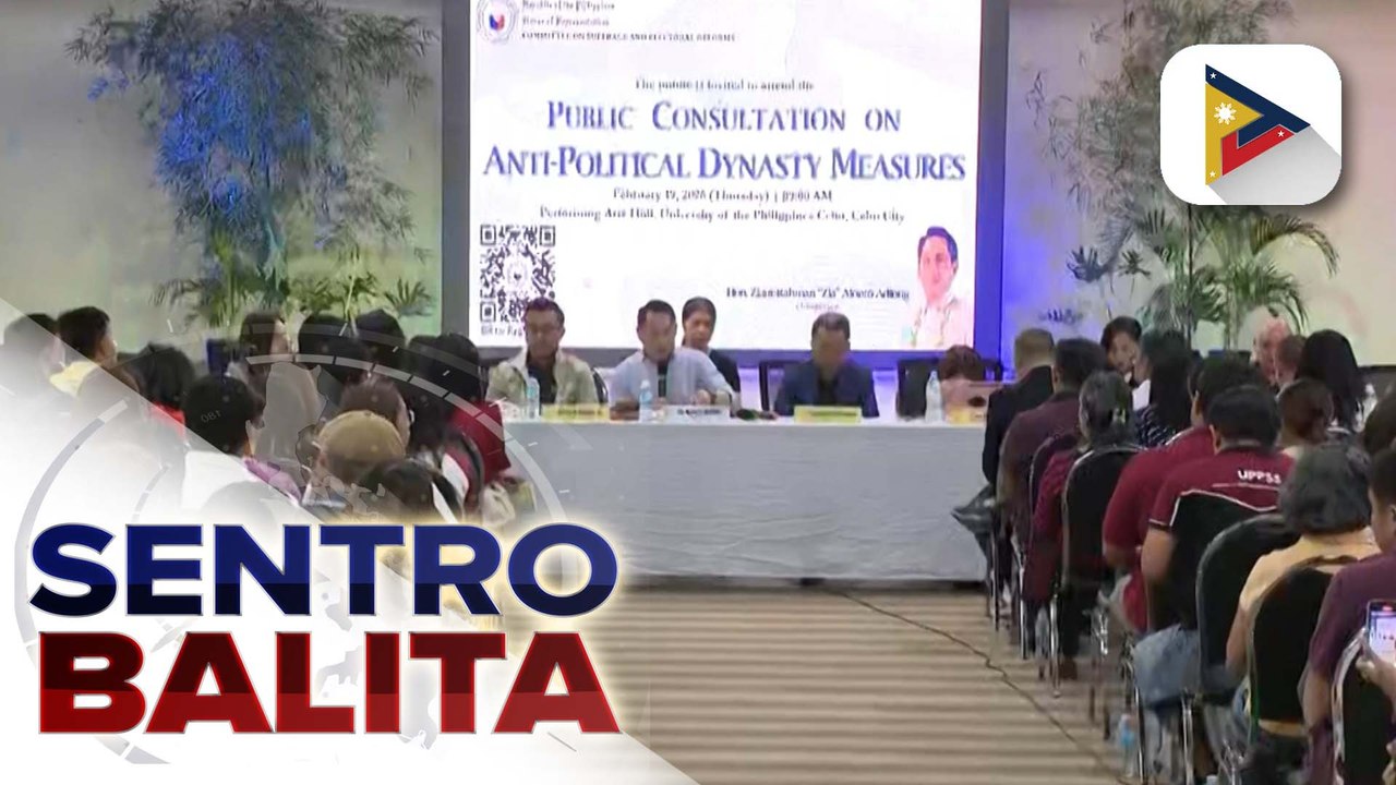 Public consultation sa ‘Anti-Political Dynasty’ Bill ng Kamara, isinagawa ngayong araw sa Visayas | ulat ni Vel Custodio