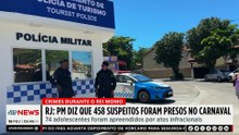 PM do RJ prende 458 suspeitos de crimes no Carnaval de 2026