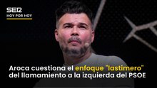 Aroca avisa a la izquierda tras el acto de Rufián: "Sería lamentable que el mueble principal que se quiera salvar sea el sillón"