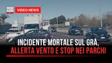 Incidente mortale sul Gra, allerta vento e stop nei parchi