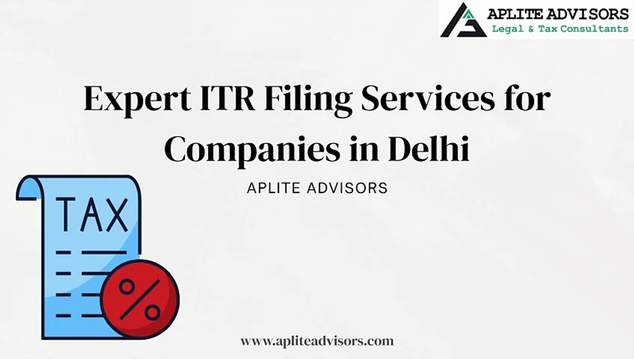Expert ITR Filing Services for Companies in Delhi – Aplite Advisors