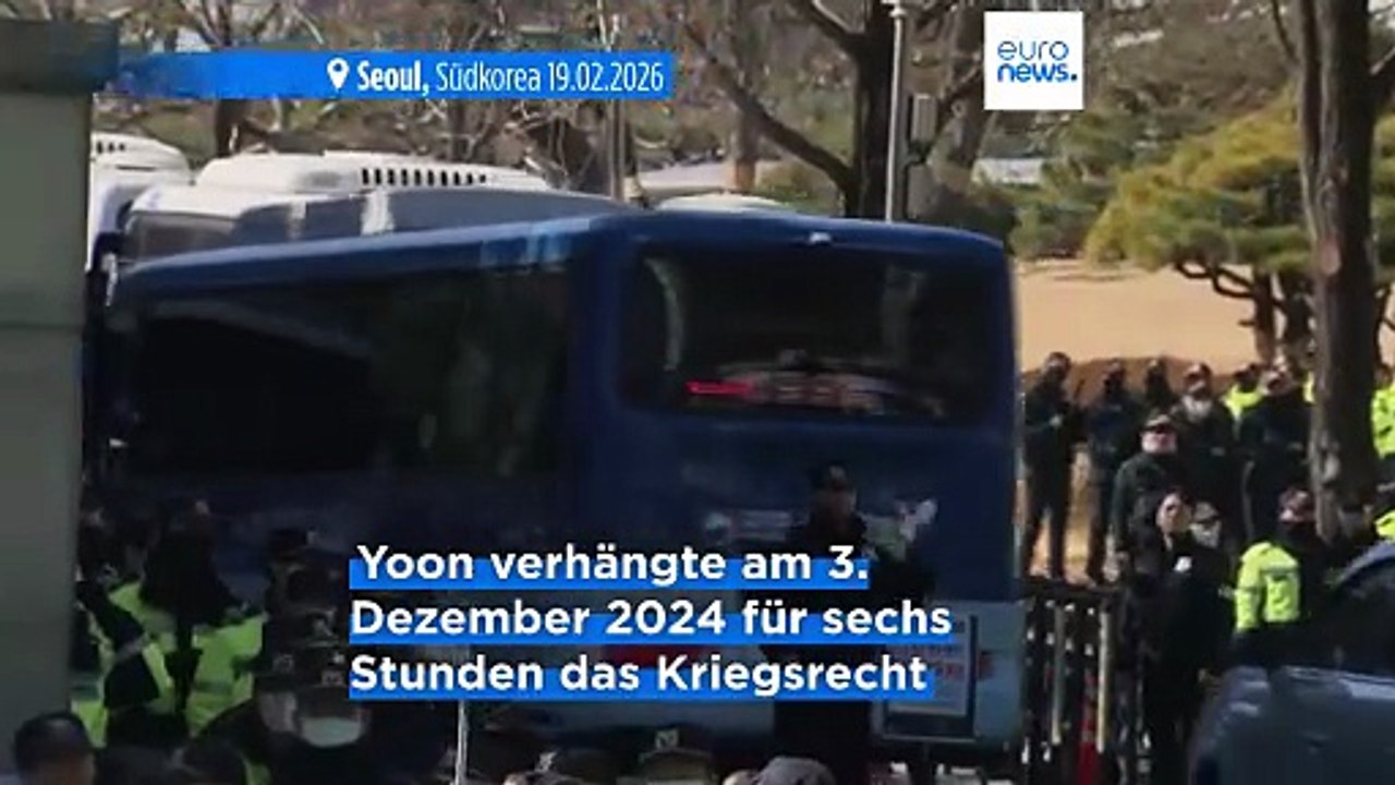 Südkorea: Kriegsrechts-Erlass endet vor Gericht mit lebenslanger Haft für Yoon