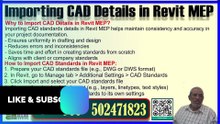 Importing CAD Standards Details in Revit MEP کیڈ معیارات کی تفصیلات درآمد کرناPart-90