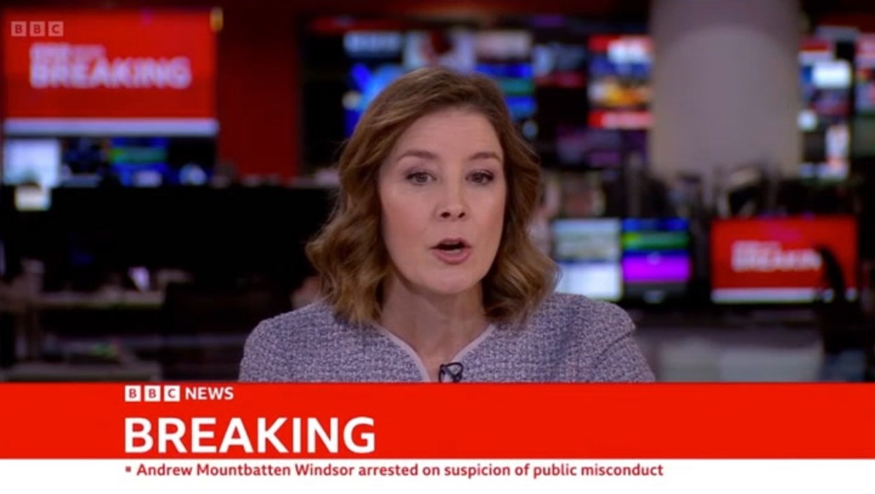 BBC interrupts Winter Olympics coverage for Andrew Mountbatten-Windsor arrest