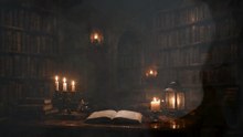 Gothic Library Study  Dark Academia Focus Lofi  (2 Hours)