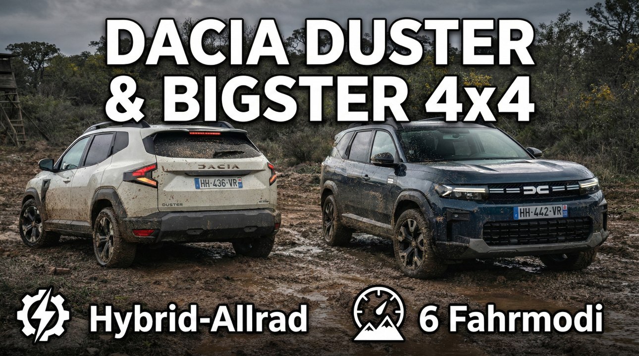 Dacia Bigster & Dacia Duster Hybrid-G 150 4x4: Elektrischer 4x4 im Test